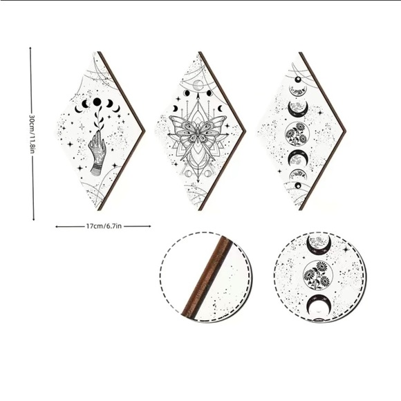 Moon phases boho wall art​ - Picture 6 of 6